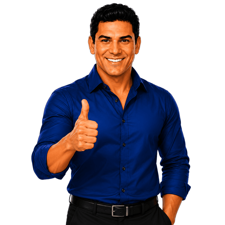 Ismael giving a thumbs up